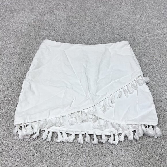 Fate Skirt Tassel Women’s White Size Large - Picture 1 of 11